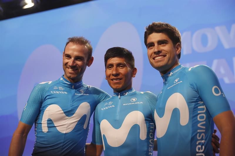 Movistar se presenta con tres 'gallos' y el sueño del Tour de Francia
