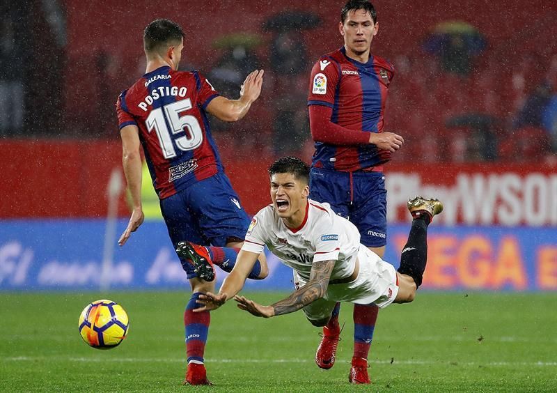 0-0. El Sevilla sigue atascado y el Levante suma un nuevo empate
