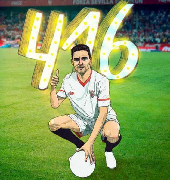 Jesús Navas hace historia con el Sevilla alcanzando los 416 partidos