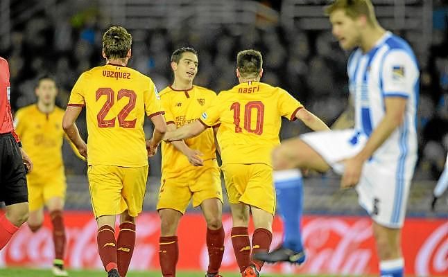 Cuatro victorias del Sevilla en las últimas diez visitas a Anoeta