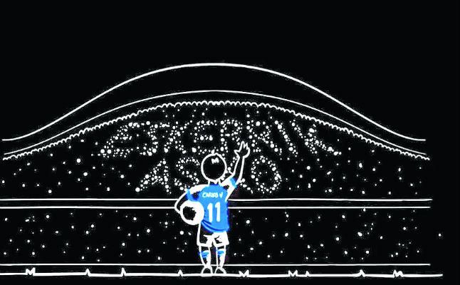 Homenaje a Vela antes del inicio del encuentro