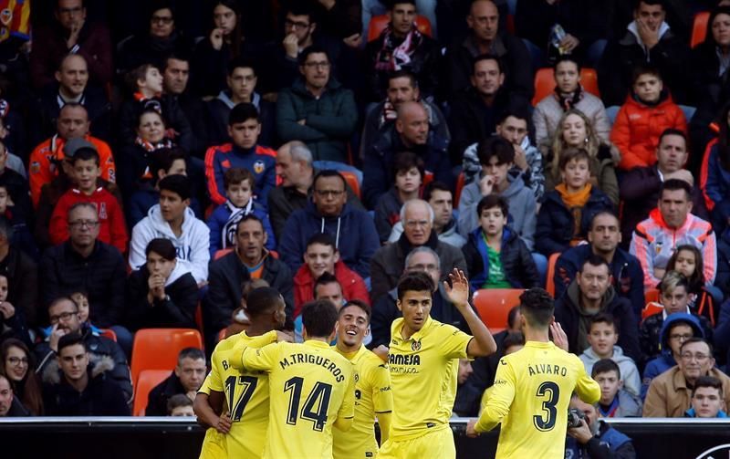 0-1: El Villarreal mantiene su idilio con Mestalla tras un tenso duelo