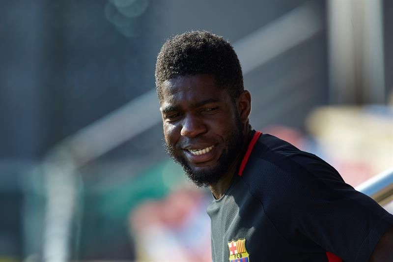 Umtiti empieza a trabajar con el grupo