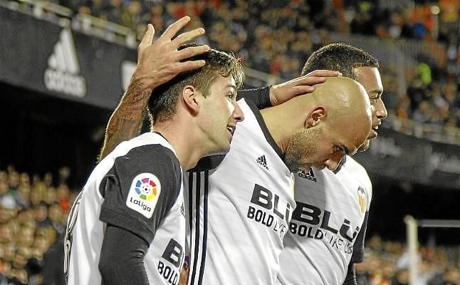 4-0. Vietto mete en cuartos al Valencia ante un Las Palmas sin garra