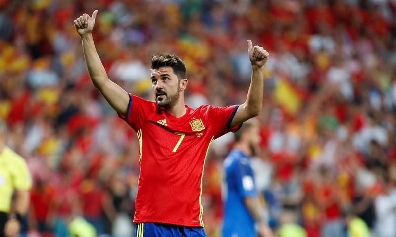David Villa: "Trabajaré duro para ser parte del Mundial de Rusia"