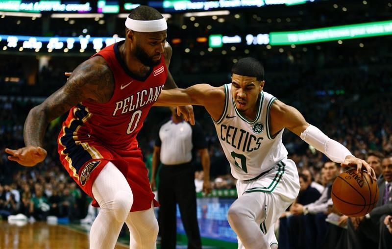 Pelicans con Davis sorprenden a Celtics; Magic a Timberwolves