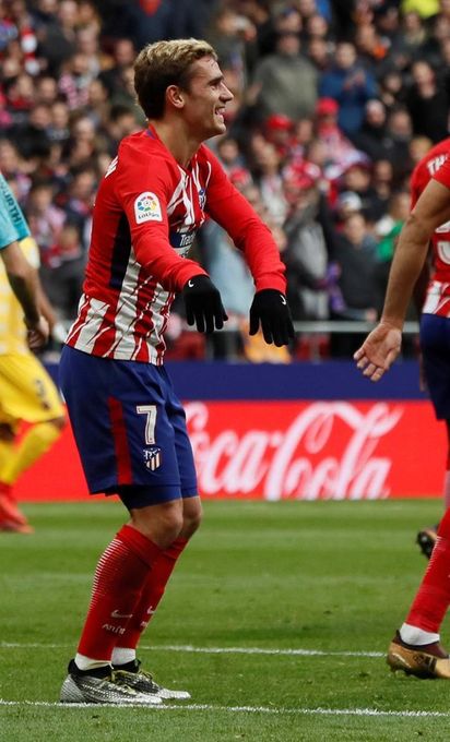 Griezmann adelanta al Atlético de Madrid frente al Girona(1-0)
