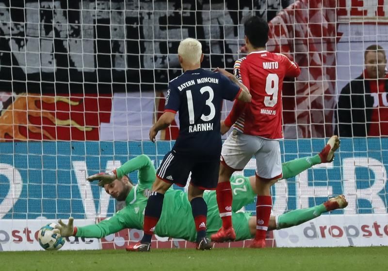 El Bayern derrota al Mainz (0-2) con goles de James y Ribery
