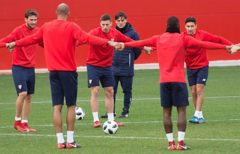 El Sevilla intensifica su preparación de la semifinal