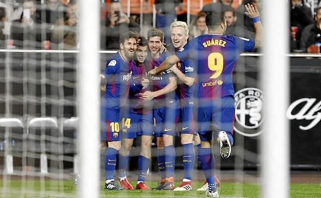 El Barça derrota al Valencia y será el rival del Sevilla en la final de Copa