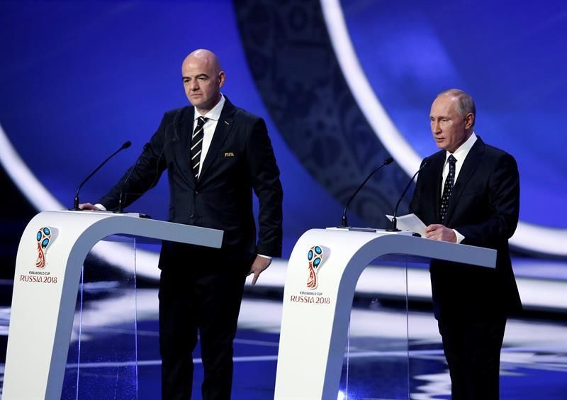 Putin e Infantino analizarán los preparativos del Mundial el día 12 en Sochi