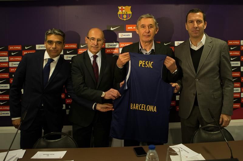 El Barcelona presenta a Pesic como entrenador hasta final de temporada