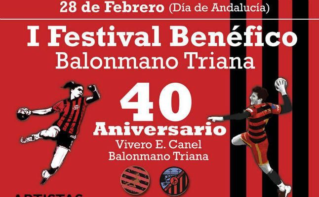 El I Festival Benéfico Balonmano Triana se celebrará el próximo miércoles 28 de febrero