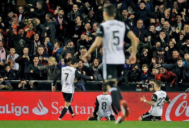El Valencia alcanzó las 1.200 victorias en la Liga tras ganar el derbi