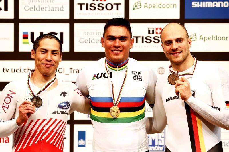 El colombiano Fabián Puerta, campeón del mundo de keirin en Apeldoorn