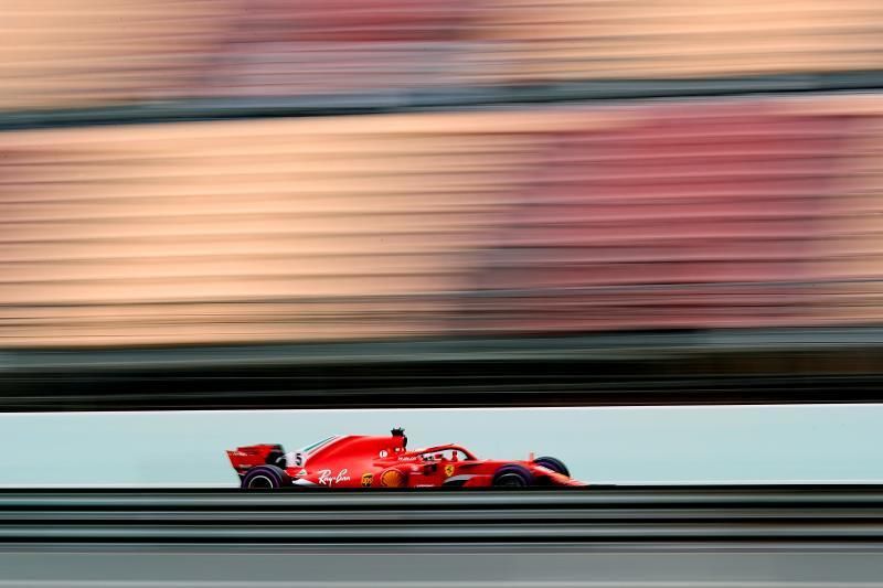 El Ferrari de Vettel vuela en una jornada de máxima actividad en Montmeló
