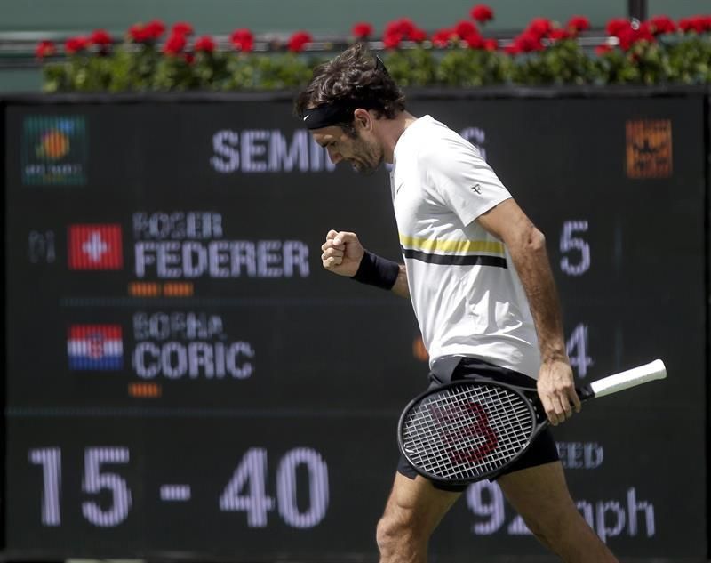 Federer y Del Potro lucharán por el título en el desierto californiano