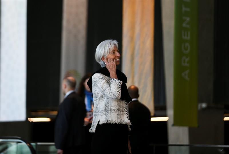 La directora del FMI, Christine Lagarde, vio River-Belgrano en el Monumental