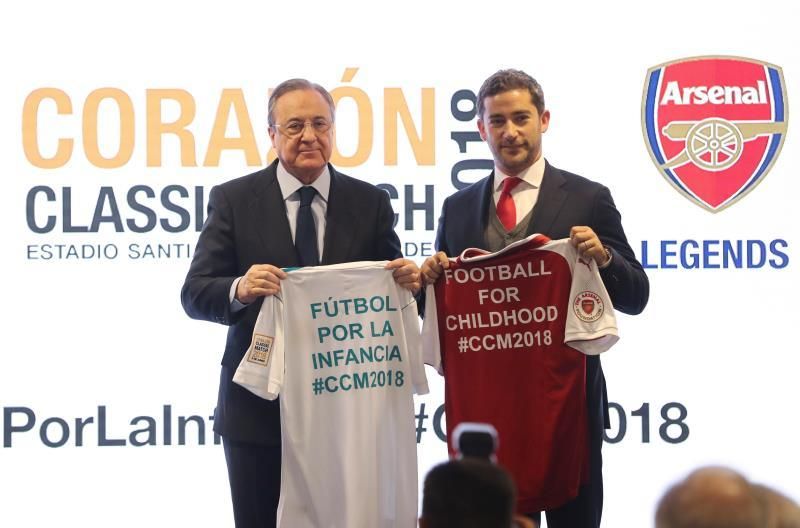Florentino: "Es un honor vivir esta fiesta solidaria con el histórico Arsenal"