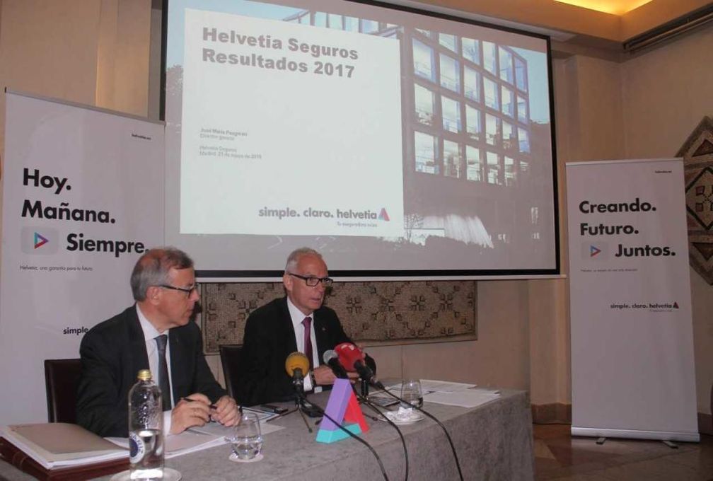 Helvetia Seguros incrementa en 2017 su beneficio en un 12,5%