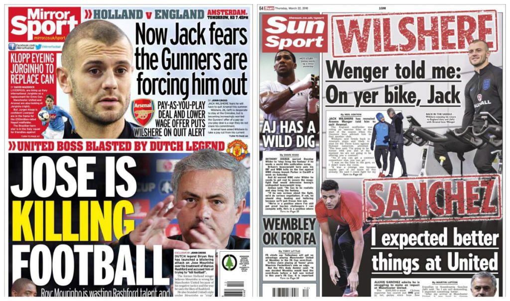 Wilshere cree que le están empujando a salir