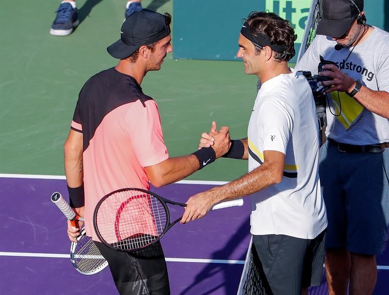 Federer pierde ante Kokkinakis en Miami y le entrega el número uno a Nadal
