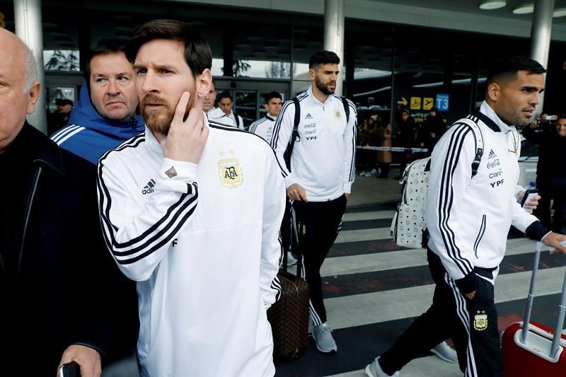 La selección argentina pone rumbo a Madrid