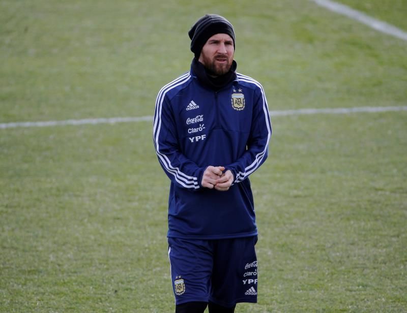 Messi se une al entrenamiento de Argentina en la Ciudad Deportiva del Real Madrid