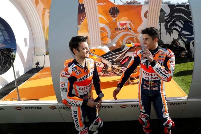 Marc Márquez y Dani Pedrosa se entrenan en Jerez