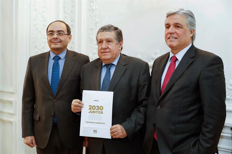 Uruguay, Argentina y Paraguay transmiten en Madrid el "sueño" del Mundial 2030
