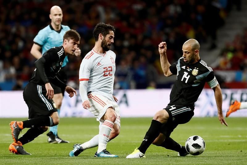 6-1. España aplasta a una Argentina sin Messi