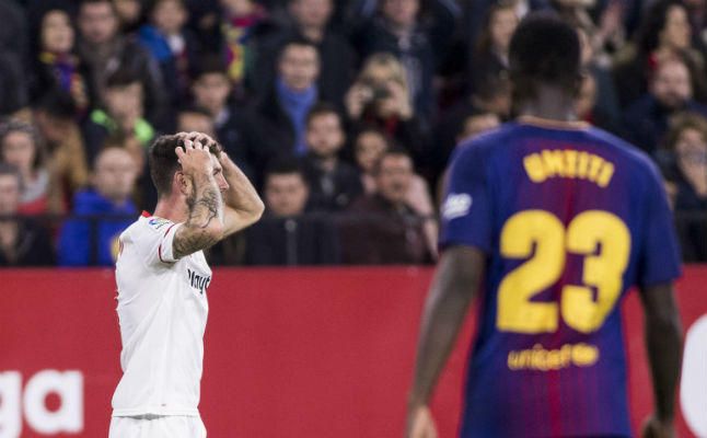 Sevilla 2-2 Barcelona: Contra Messi no fue suficiente el traje de gala