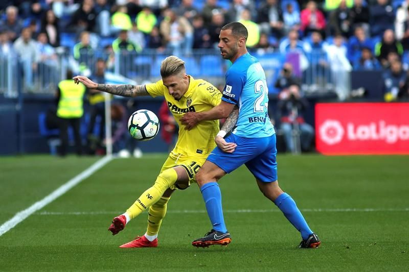 1-0. El Málaga gana tras cuatro meses a un desdibujado Villarreal