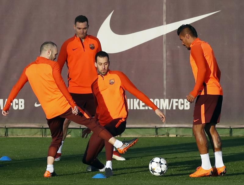 Busquets participa en el entrenamiento y apunta al Roma