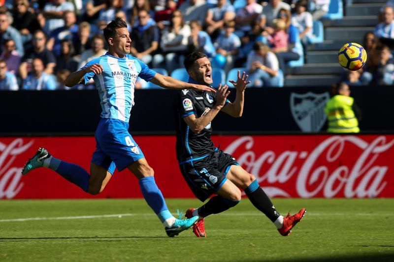 El Deportivo solo ha ganado uno de los diez últimos partidos con el Málaga