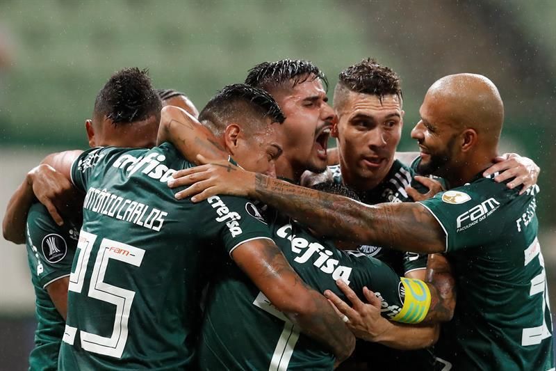 2-0. Con gol del colombiano Borja, Palmeiras gana y es más líder del grupo H
