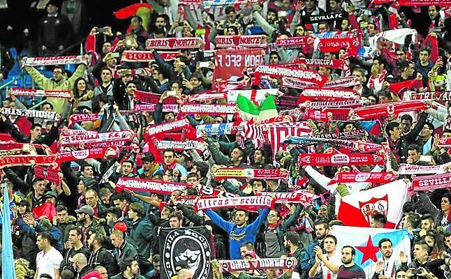 El segundo mayor desplazamiento sevillista en una eliminatoria europea