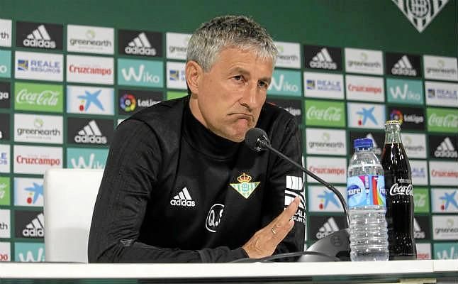 Setién, sobre el objetivo: "Ahora sí nos sentimos con un punto de obligación"