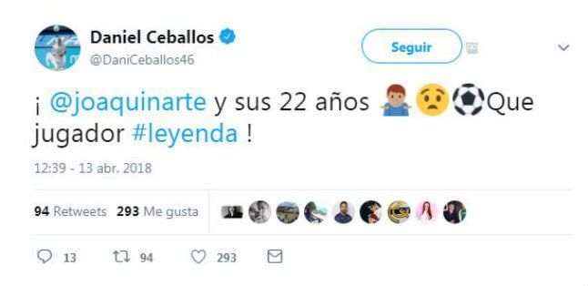 El piropo de Ceballos a Joaquín por su jugadón contra el Girona