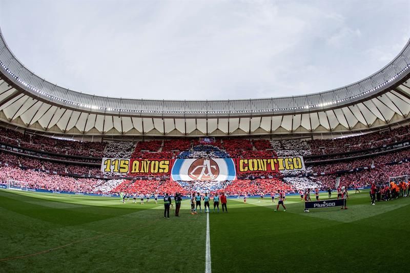 '115 Años contigo', el primer tifo del Wanda Metropolitano
