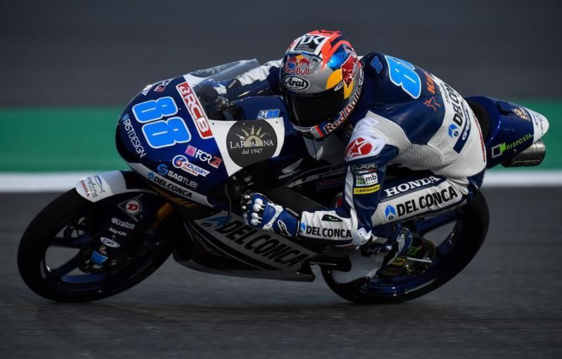 Jorge Martín cierra la primera jornada de Moto3 como el más rápido en Austin