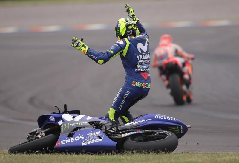 Márquez responde a Rossi: Si tiene miedo "es su problema, no el mío"