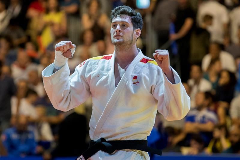 El español Nikoloz Sherazadishvili logra el bronce en -90 kilos