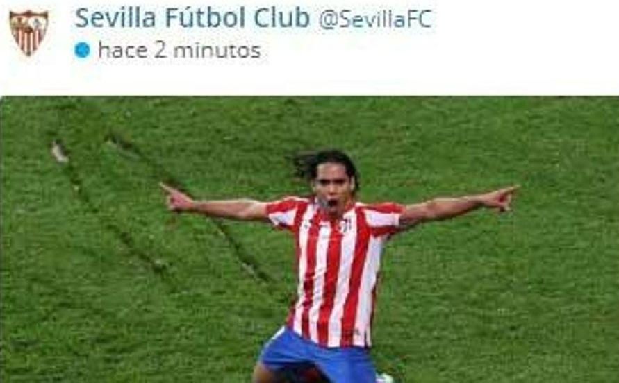 El Sevilla 'anuncia' a Falcao