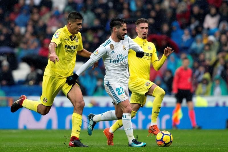 El Villarreal dejó escapar una renta de dos goles en la última visita del Real Madrid