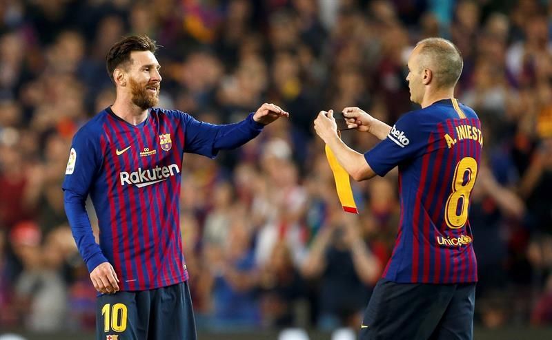1-0. Iniesta deja su última clase magistral en el Camp Nou