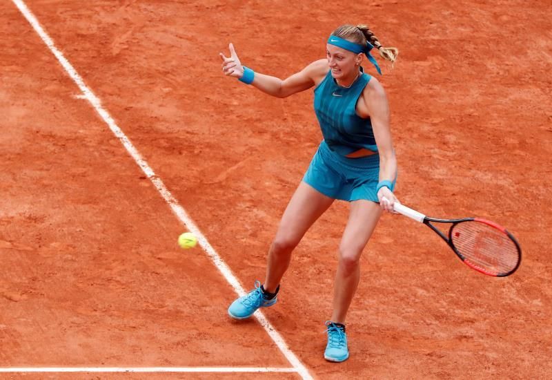 La española Lara Arruabarrena cede ante Kvitova en segunda ronda