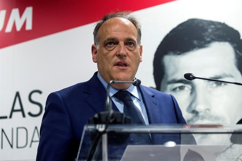 Tebas:"Saltaron alarmas pero no significa que el Huesca-Nástic esté amañado"