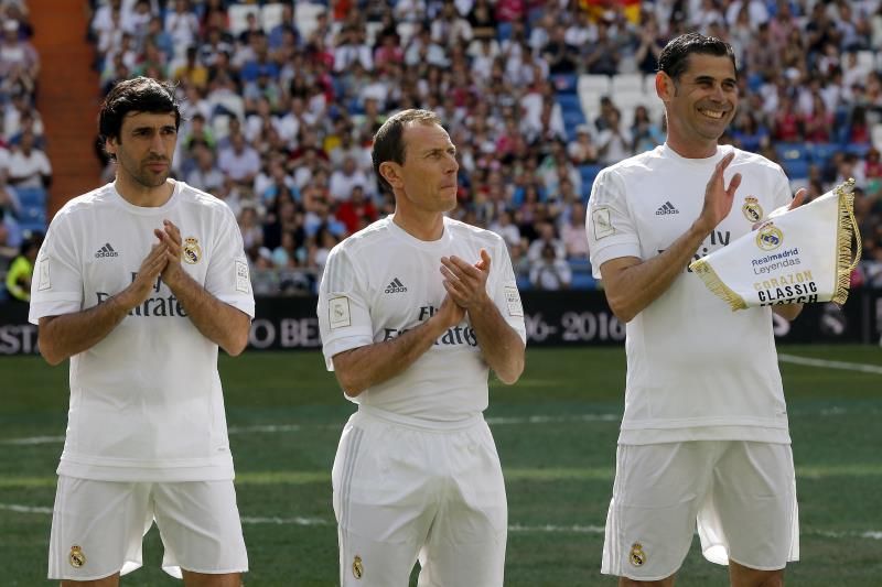 Ronaldo, Figo y Raúl, 'leyendas' del Real Madrid frente al Arsenal
