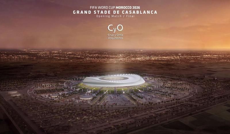 Cruz y Ortiz proyecta el estadio de la final de la candidatura de Marruecos